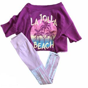 Avocado La Jolla Crop + Earth Tie Dye Legging Set